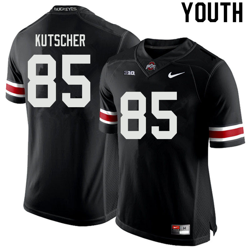 Ohio State Buckeyes Austin Kutscher Youth #85 Black Authentic Stitched College Football Jersey